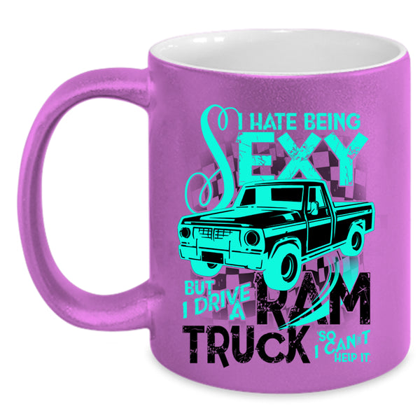 I Love Truck Coffee Mug, I Drive A Ram Truck Accent Mug