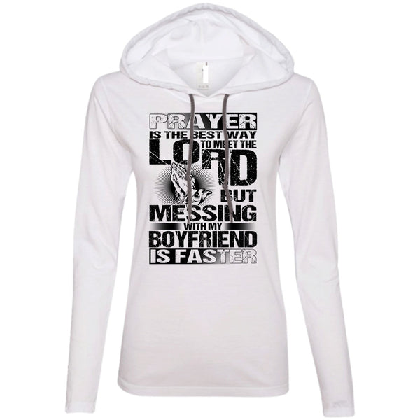 A black t-shirt with the shopify logo