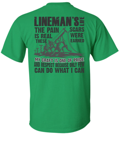 Lineman's Life T Shirt, I Love Lineman T Shirt