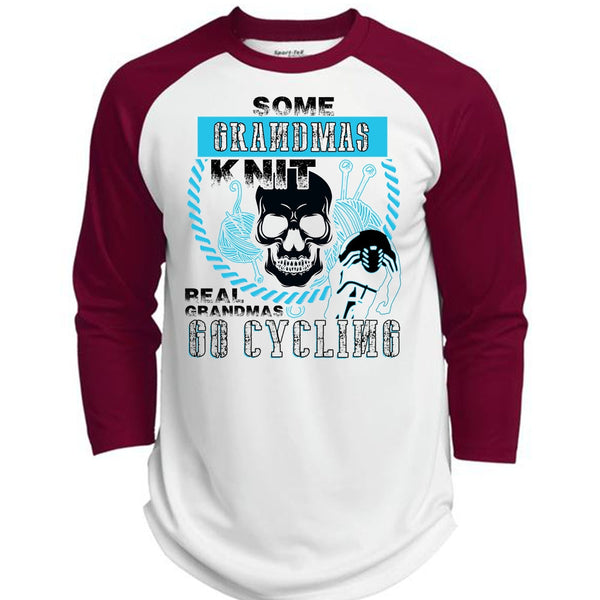 Some Grandmas Knit T Shirt, I Love Biker T Shirt, Awesome T-Shirts  (Polyester Game Baseball Jersey)