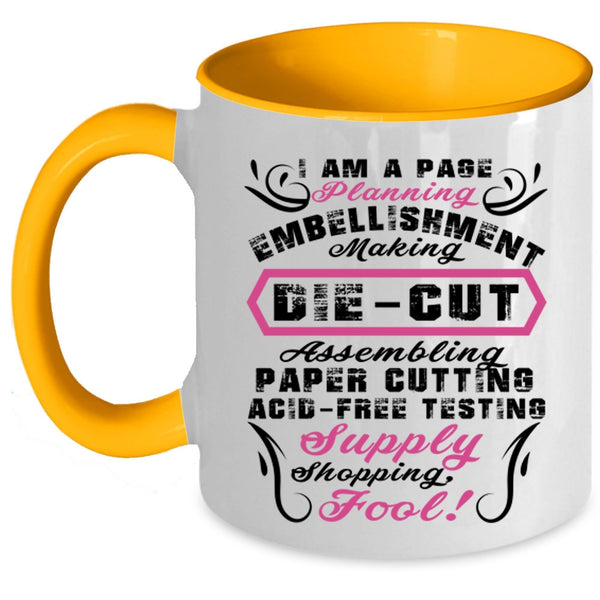 Embellishment Making Coffee Mug, I Am A Page Planning Accent Mug