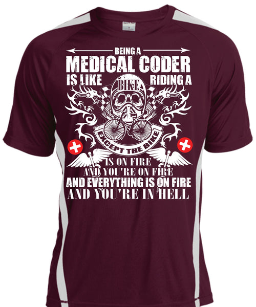 Being A Medical Coder T Shirt, You're In Hell T Shirt, Cool Shirt