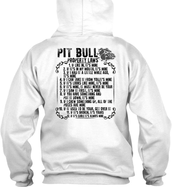 Pit Bull Property Laws T Shirt, I Love Pit Bull T Shirt