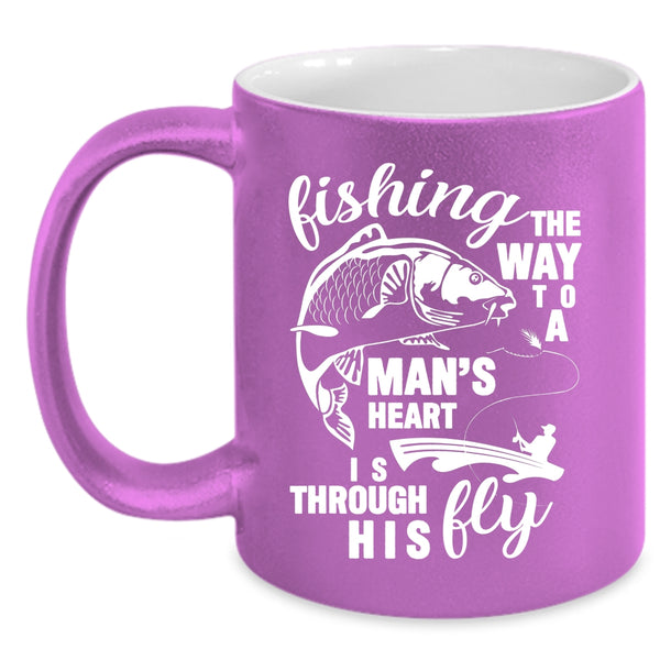 Fishing Coffee Mug, The Way To A Man's Heart Coffee Cup