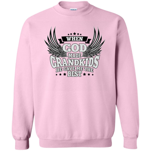 My Grandkids T Shirt, When God Made Grandkids Sweatshirt