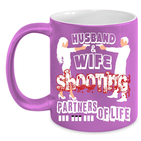 Husband And Wife Coffee Mug, Shooting Partners Of Life Coffee Cup