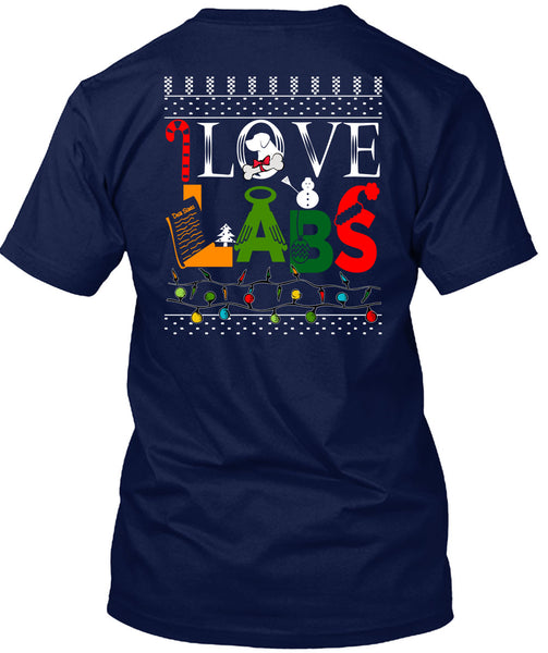 I Love Labs T Shirt, This Girl Loves Christmas T Shirt