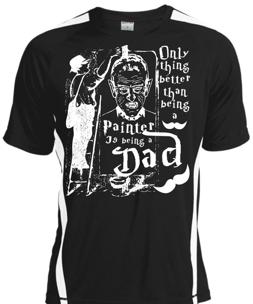 A black t-shirt with the shopify logo