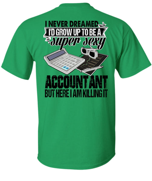 I'd Grow Up To Be An Accountant T Shirt, I Love Accountant T Shirt