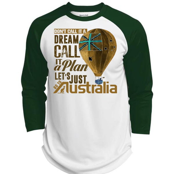 Let's Just Go To Australia T Shirt, I Love Australia T Shirt, Awesome T-Shirts  (Polyester Game Baseball Jersey)