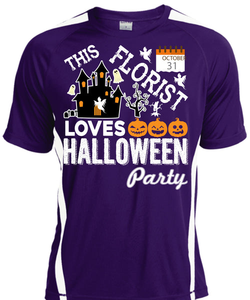 This Florist Loves Halloween Party T Shirt, I Love Florist T Shirt, Cool Shirt