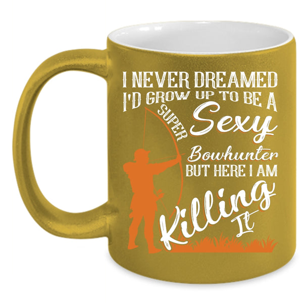 I'd Grow Up To Be A Bowhunter Coffee Mug, Cool Bowhunter Coffee Cup