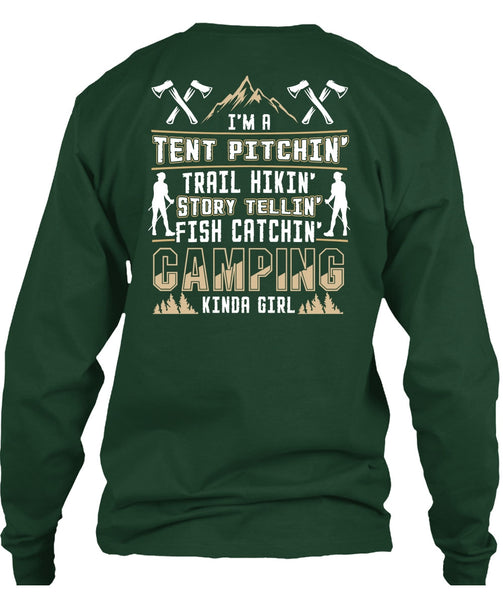Camping Kinda Girl T Shirt, I'm A Tent Pitching T Shirt