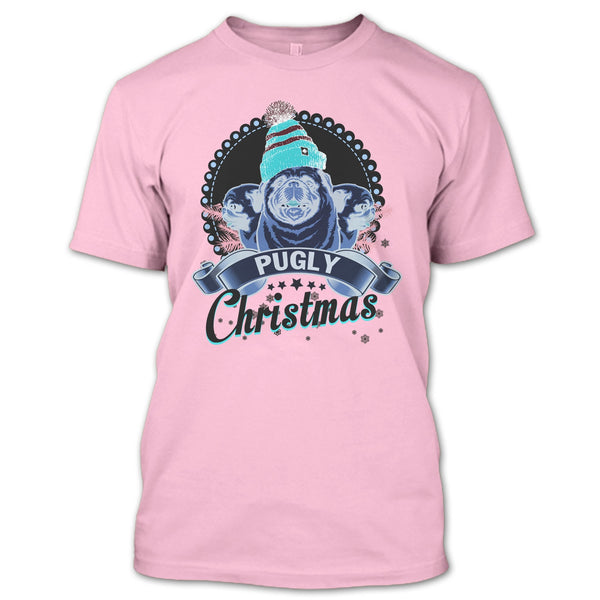 Pugly Christmas T Shirt, Coolest Merry Christmas T Shirt
