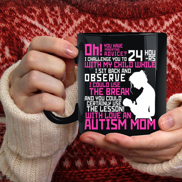 Love An Autism Mom Coffee Mug, Cute Mom Coffee Cup