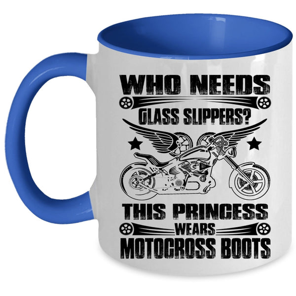 Awesome Motorcycles Coffee Mug, This Princess Wears Motocross Boots Accent Mug