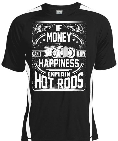 A black t-shirt with the shopify logo