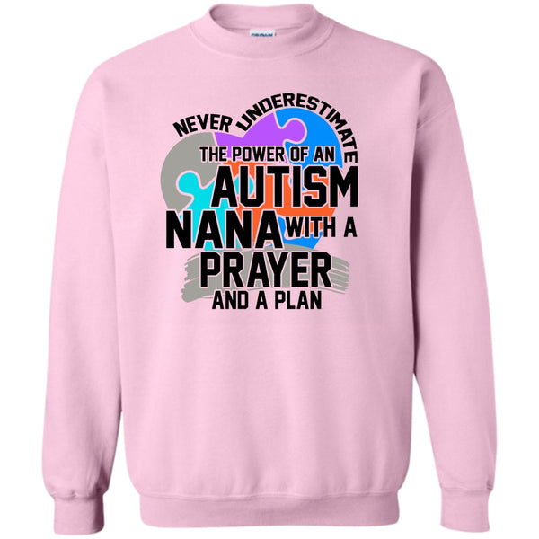 Coolest Autism Nana T Shirt, Never Underestimate Sweatshirt
