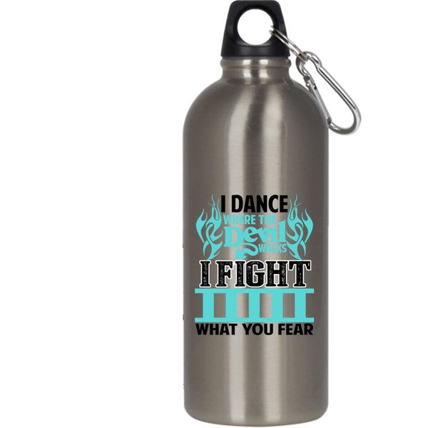 I Dance Where The Devil Walks 20 oz Stainless Steel Bottle,Awesome Firefighter Outdoor Sports Water Bottle