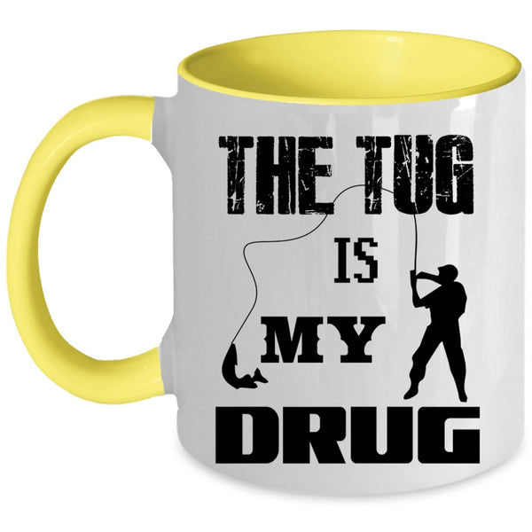 Funny Gift For Fisher Coffee Mug, I Love Fishing Accent Mug