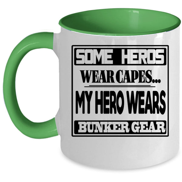 Awesome Firefighters Coffee Mug, Bunker Gear Accent Mug