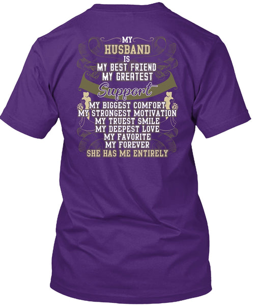 My Husband Is My Best Friend T Shirt, My Truest Smile T Shirt