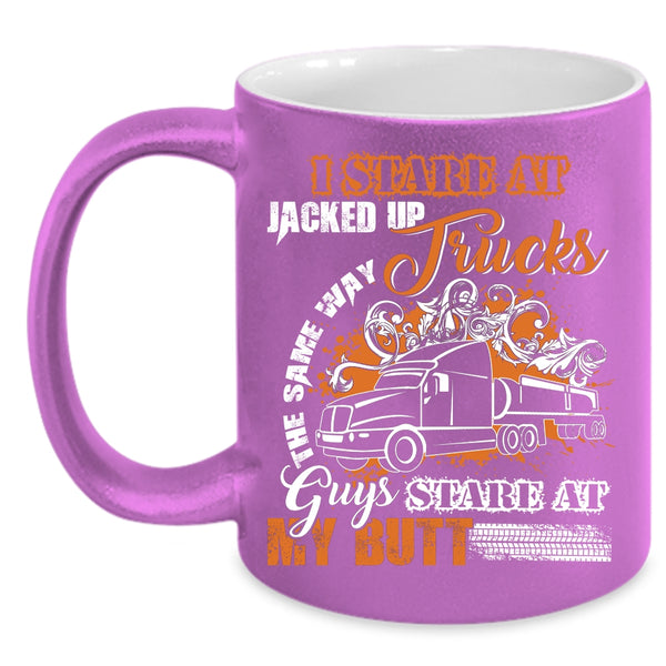 Trucks Coffee Mug, Cool Gift For Trucker Coffee Cup