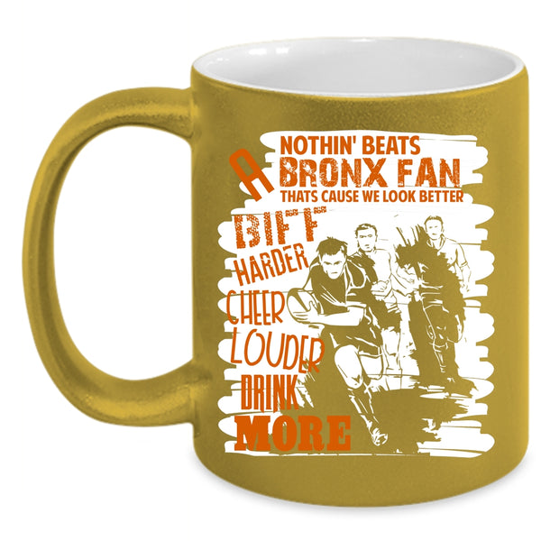 Biff Harder Cheer Louder Drink More Coffee Mug, Sport Coffee Cup