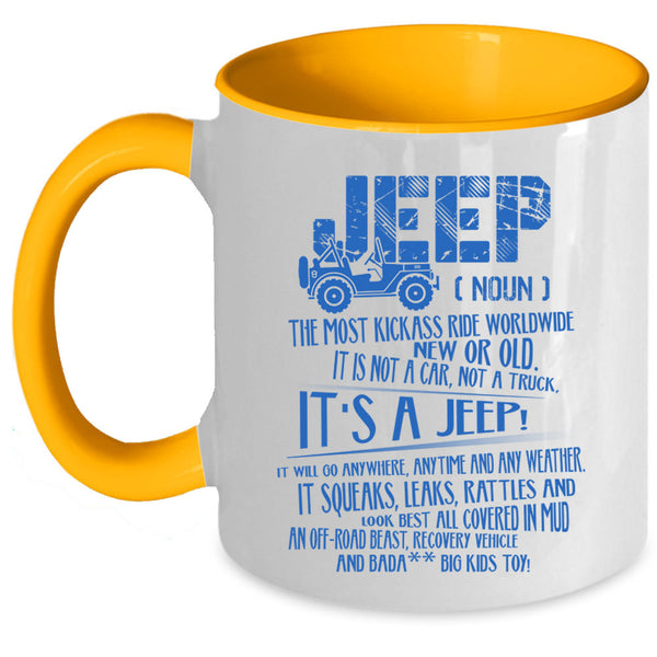 Cool Gift For Jeep Driver Coffee Mug, Jeep Accent Mug