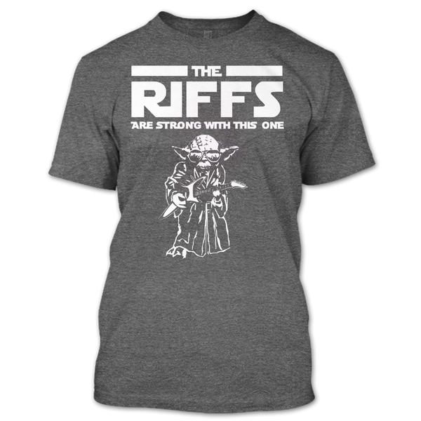 A black t-shirt with the shopify logo