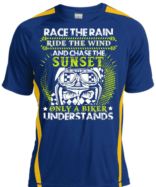 Race The Rain T Shirt, Only A Biker Understands T Shirt, Cool Shirt