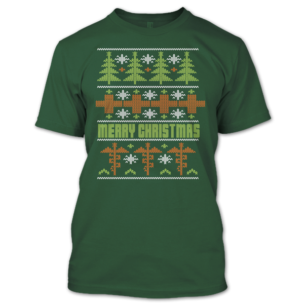 A black t-shirt with the shopify logo