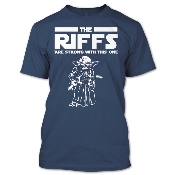 A black t-shirt with the shopify logo