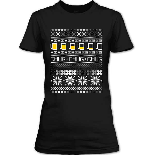 A black t-shirt with the shopify logo