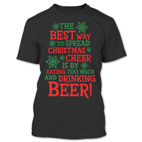 A black t-shirt with the shopify logo