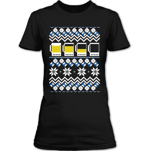 A black t-shirt with the shopify logo