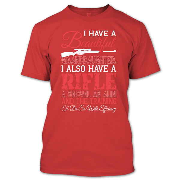 A black t-shirt with the shopify logo