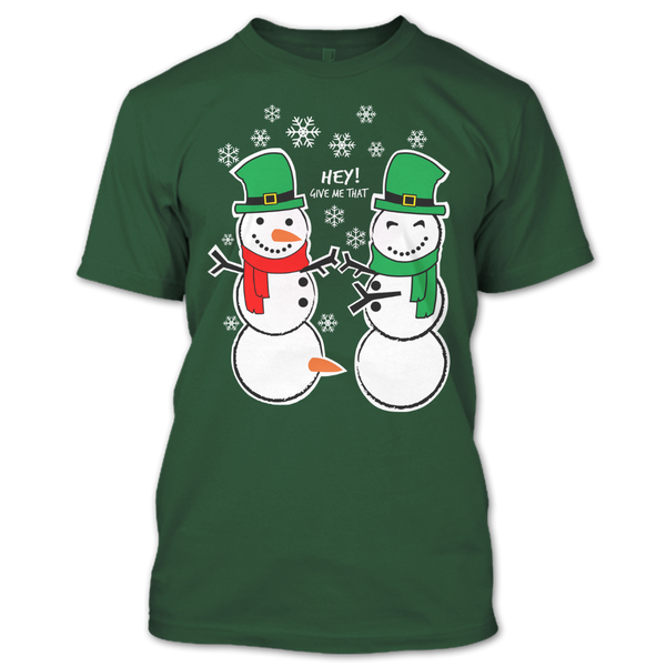 A black t-shirt with the shopify logo