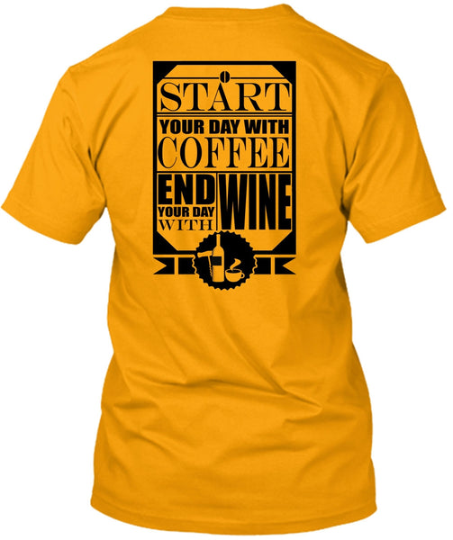 Start Your Day With Coffee T Shirt, I Love Beer T Shirt