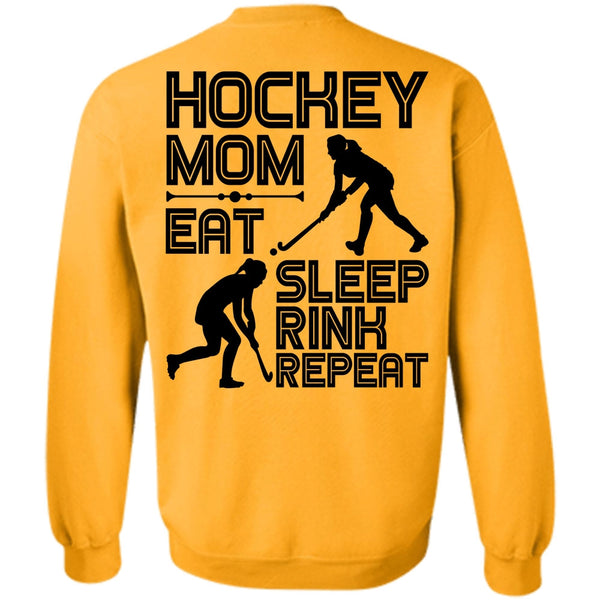 I Love Hockey T Shirt, Hockey Mom Eat Sleep Rink Repeat Sweatshirt
