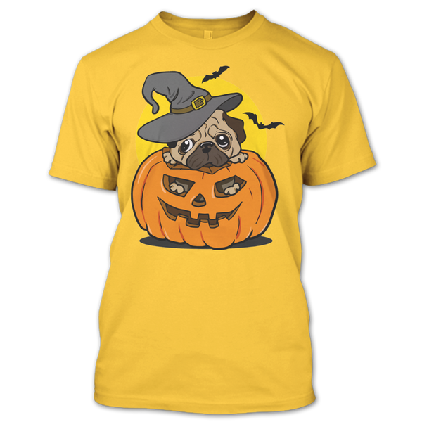 A black t-shirt with the shopify logo