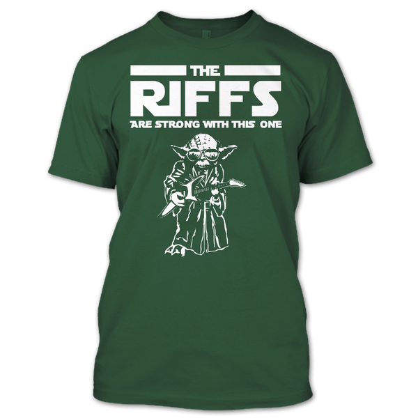 A black t-shirt with the shopify logo