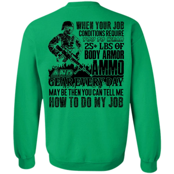 I Love Veteran T Shirt, Body Armor Ammo Sweatshirt