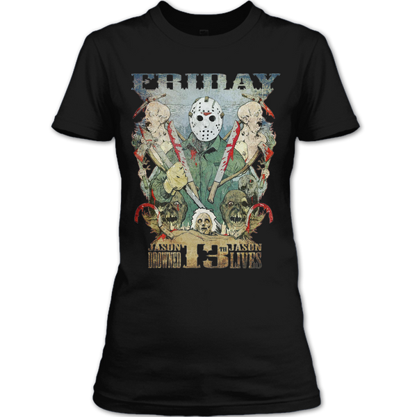 A black t-shirt with the shopify logo