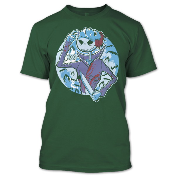 A black t-shirt with the shopify logo