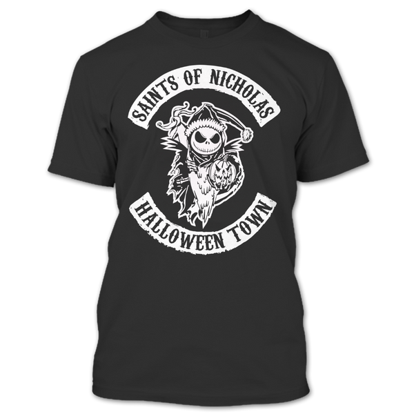 A black t-shirt with the shopify logo