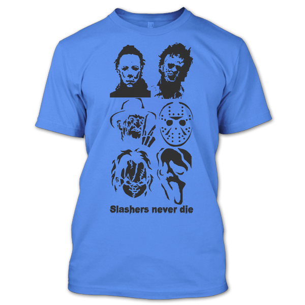 A black t-shirt with the shopify logo