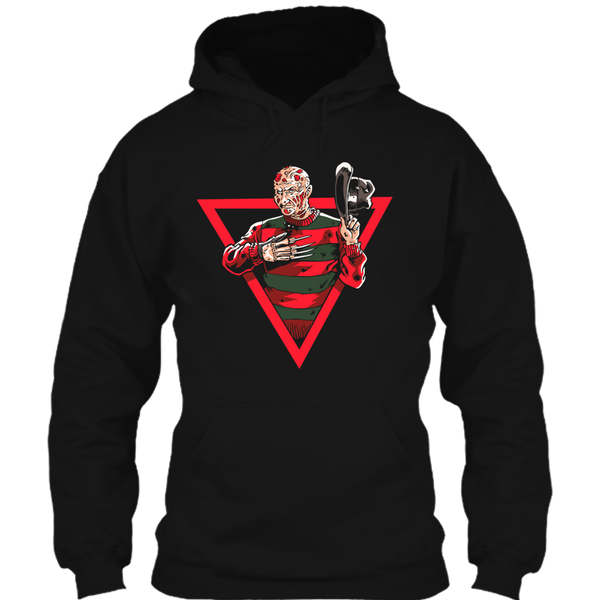 A black t-shirt with the shopify logo