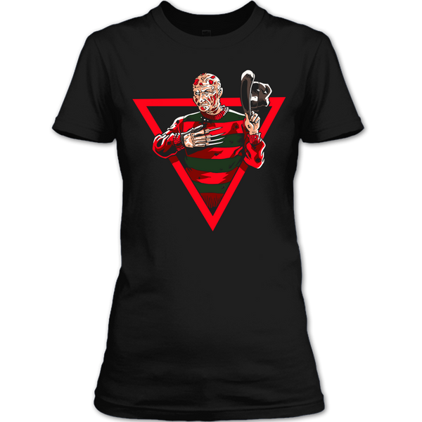 A black t-shirt with the shopify logo