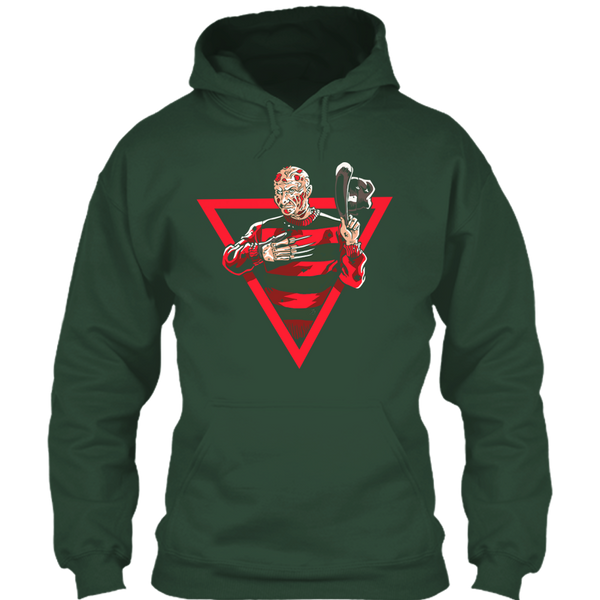 A black t-shirt with the shopify logo